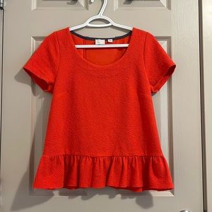 Anthropologie ruffled top